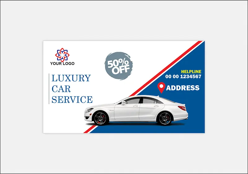 Best Luxury Car Service Business Cards For Auto Mechanics, unique design